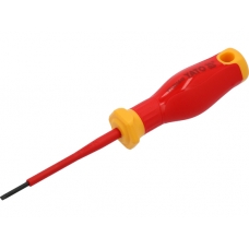 Отвертка шлицевая 2.5х75мм EXTRA SLIM, изолированная, S2 "Yato"