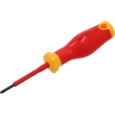 Отвертка крестовая PH0х60мм EXTRA SLIM, изолированная, S2 "Yato"