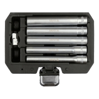 Головки торцевые 3/8" 8, 10, 12, 13, 14мм L=120мм (набор 6пр.) CrV "Yato"
