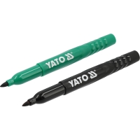 Маркеры технические, 2 шт, черный-зеленый "Yato" Маркеры технические, 2 шт, черный-зеленый "Yato"