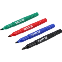 Маркеры технические, 4 шт, черный-зеленый-красный-синий "Yato" Маркеры технические, 4 шт, черный-зеленый-красный-синий "Yato"