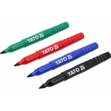 Маркеры технические, 4 шт, черный-зеленый-красный-синий 