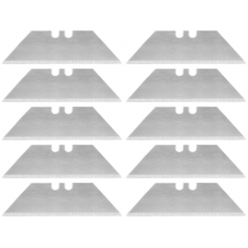 Лезвия сменные трапециевидные для ножа монтажного 61х33х19x0,6 мм SK5, 10 штук 