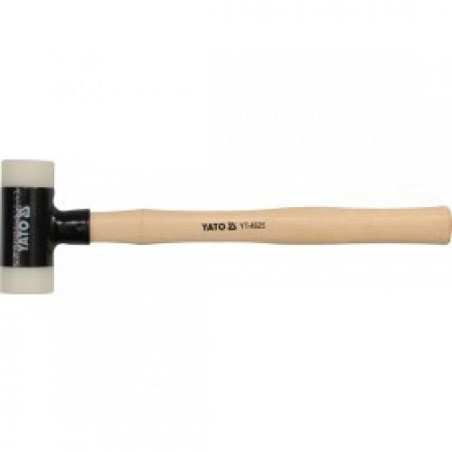 Молоток безинерционный с деревянной ручкой 430гр. d40мм PU "Yato"