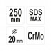 Головка SDS-MAX 20х30х250мм для забивания стержней заземления 