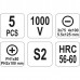 Отвёртки изолированные 1000V (набор 5пр.) S2 HRC56-60 