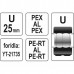 Обжимочная матричная головка тип  U 25 для пресс-клещей YT-21735